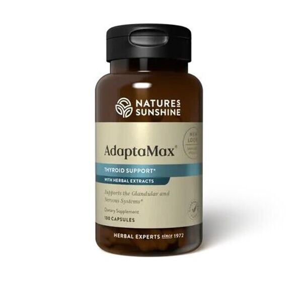 Nature's Sunshine Adaptamax Thyroid Support 100 Vegcaps - NEW - Picture 1 of 1